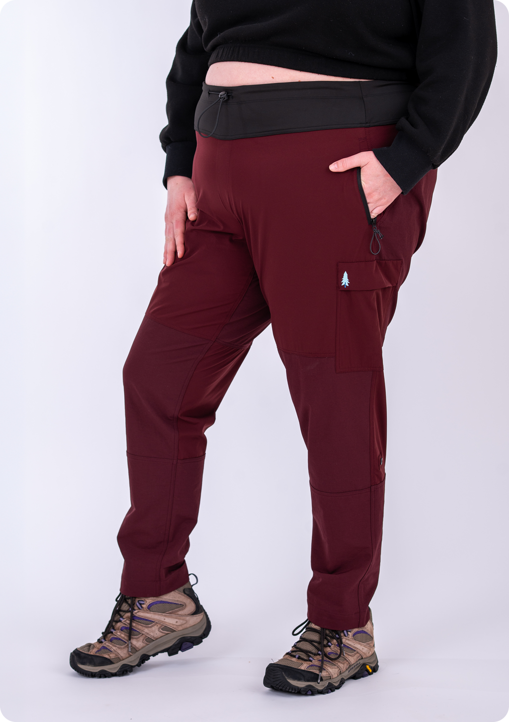 Brecken Pant - Plus Size Hiking & Travel Pants (Outer Cord Waistband)